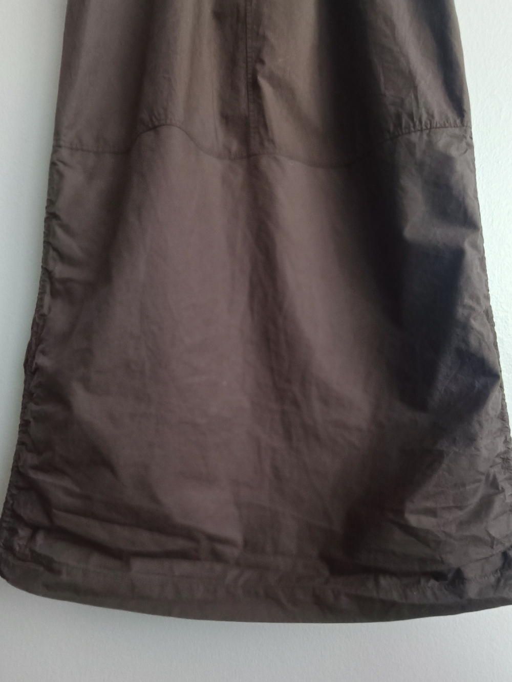Frankie Los Angeles Upcycled Parachute Maxi Skirt in Earthy Brown Cotton Size S - Picture 3 of 16